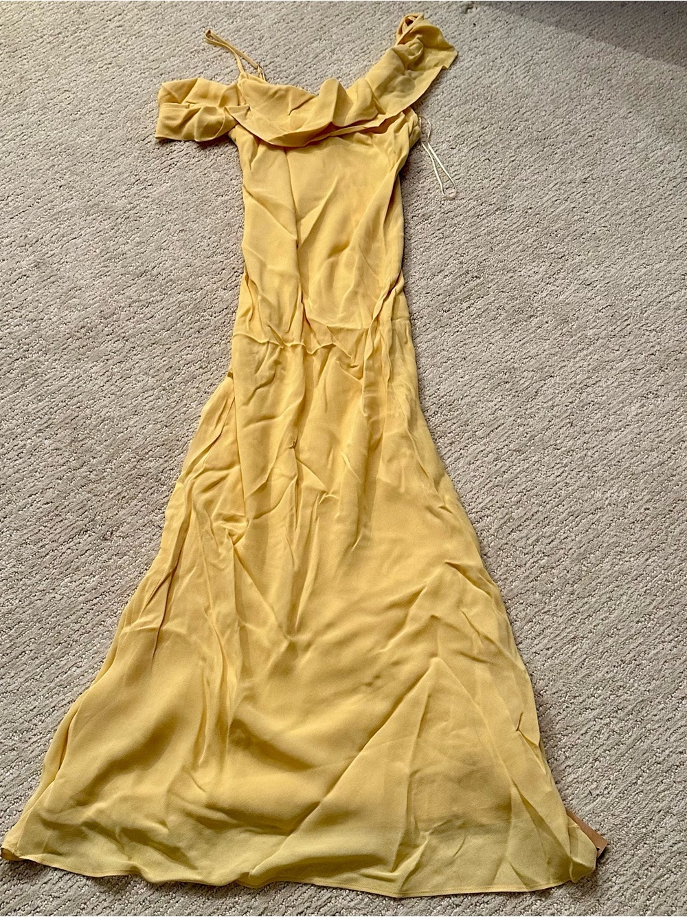 Reformation Reya Dress in Sunshine Size 0 - Picture 2 of 5